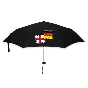 Angleterre Allemagne Drapeau - Parapluie standard - noir - Devant