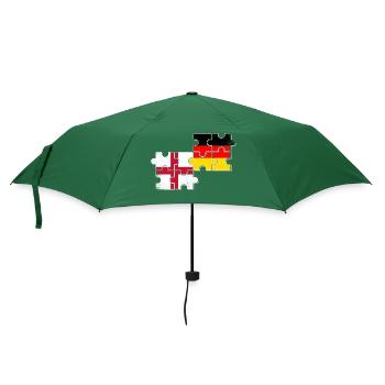 Angleterre Allemagne Drapeau - Parapluie standard - vert bouteille - Devant