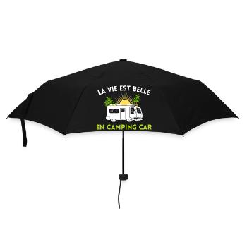 t-shirt humour camping car cadeau homme - Parapluie standard - noir - Devant