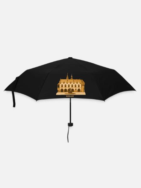 Goslar Rathaus Harz Niedersachsen - Regenschirm (klein) - Schwarz