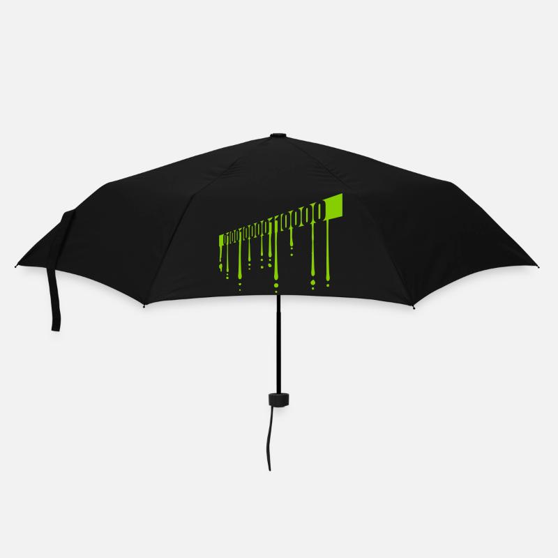 Binär Code Programm Sprache - Regenschirm (klein) - Schwarz