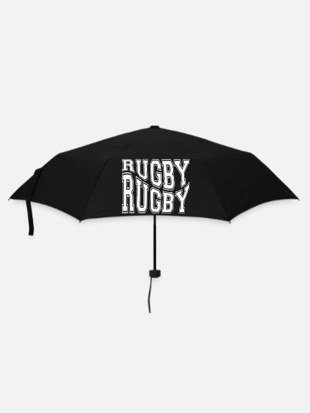 Rugby, Rugby-Sport, Rugby-Humor - Regenschirm (klein) - Schwarz