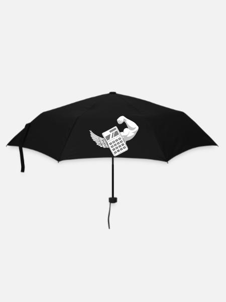Taschenrechner - Regenschirm (klein) - Schwarz