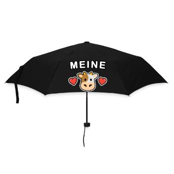 Meine Kuh - Regenschirm (klein) - Schwarz - Vorne
