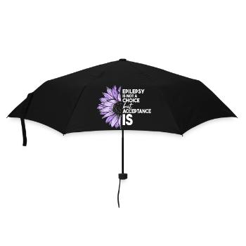 Epilepsy Is Not A Choice but Acceptance Is- - Umbrella (small) - black - Front