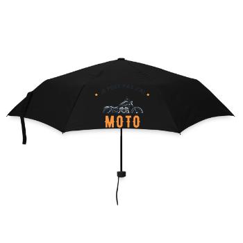 Je peux pas j'ai moto - Parapluie standard - noir - Devant