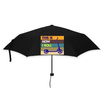 E-Scooter Roller Scooter - Umbrella (small) - black - Front