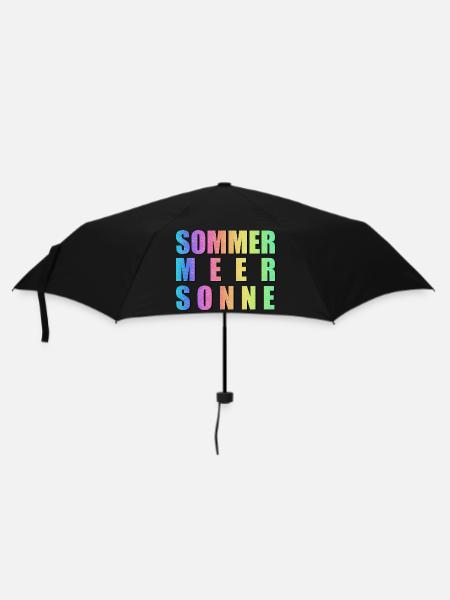 Summer Sea Sun Hippie Colorful Trend - Umbrella (small) - black