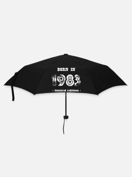Born in 1983 - limited edition - Regenschirm (klein) - Schwarz
