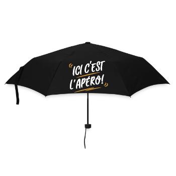 Ici c'est l'apéro - Parapluie standard - noir - Devant