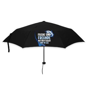 Pêcheur à la ligne Canne à pêche Pêche - Parapluie standard - noir - Devant