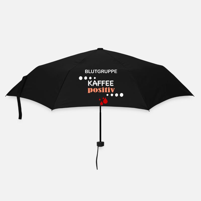KAFFEEpositiv - Regenschirm (klein) - Schwarz