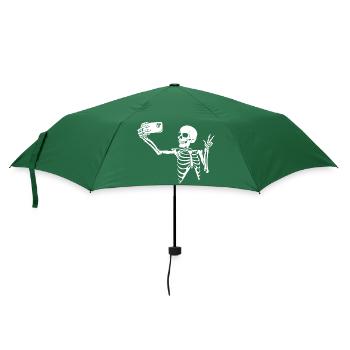 Deadly Selfie (White) - Umbrella (small) - bottlegreen - Front