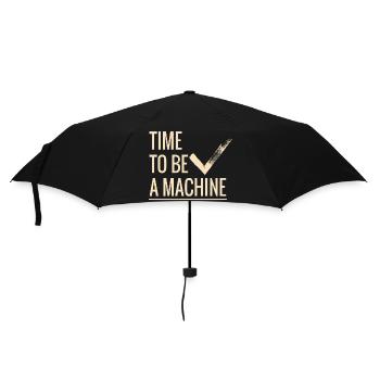 Zeit eine Maschine zu sein - Regenschirm (klein) - Schwarz - Vorne