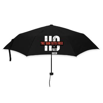 Ho the Son Sets free - Regenschirm (klein) - Schwarz - Vorne