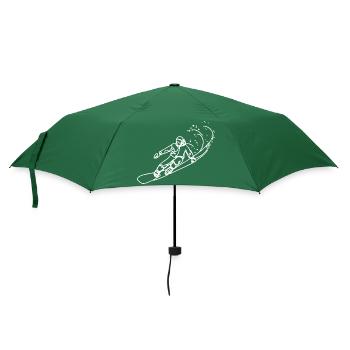 Croquis de snowboarder - Parapluie standard - vert bouteille - Devant