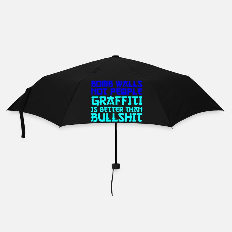 Peace Graffiti - Umbrella (small) - black