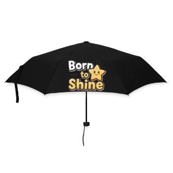 Né pour briller – Strahlender Stern - Parapluie standard - noir - Devant