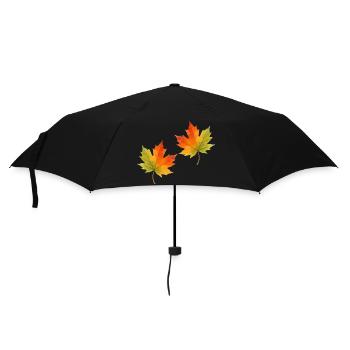 Leaf Maple Leaf Watercolor 2 - Umbrella (small) - black - Front