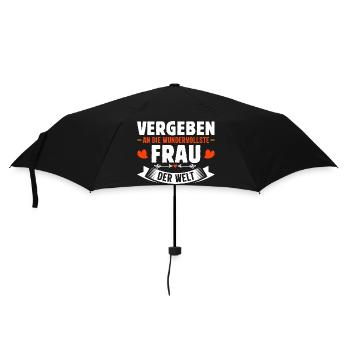 Malle VERGEBEN AN DIE WUNDERVOLLSTE FRAU - Regenschirm (klein) - Schwarz - Vorne