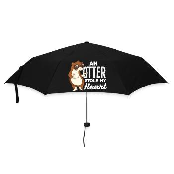 Loutre de mer stoly mon cœur - Parapluie standard - noir - Devant