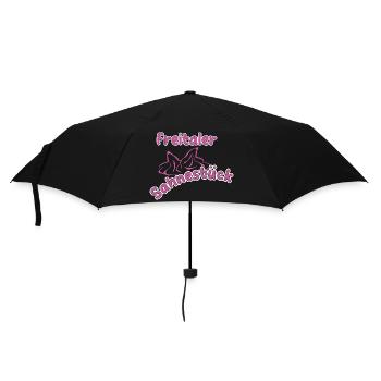 Freital_012-1 - Regenschirm (klein) - Schwarz - Vorne