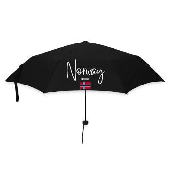 Stolzer Norweger, geboren in Norwegen - Regenschirm (klein) - Schwarz - Vorne
