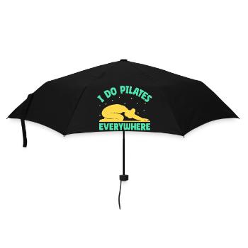 Yoga I Do Pilates Everywhere Funny Yoga - Regenschirm (klein) - Schwarz - Vorne