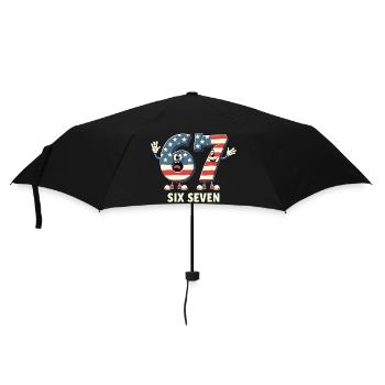 US Flag 67 Memes Six Seven - Umbrella (small) - black - Front