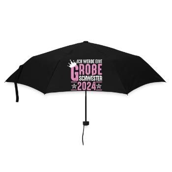 Big Sister 2024 Pink Crown - Umbrella (small) - black - Front