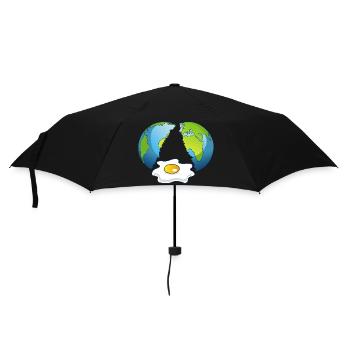 La planète Terre est un oeuf - Parapluie standard - noir - Devant