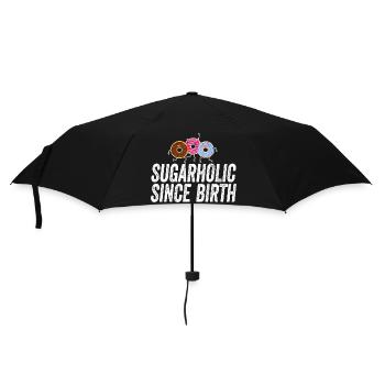 Sugarholic Donuts Since Birth - Umbrella (small) - black - Front