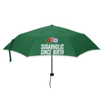 Sugarholic Donuts Since Birth - Umbrella (small) - bottlegreen - Front