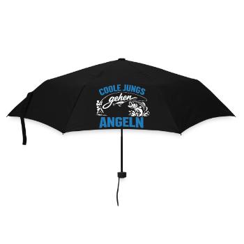 angeln coole jungs geschenk männer - Regenschirm (klein) - Schwarz - Vorne