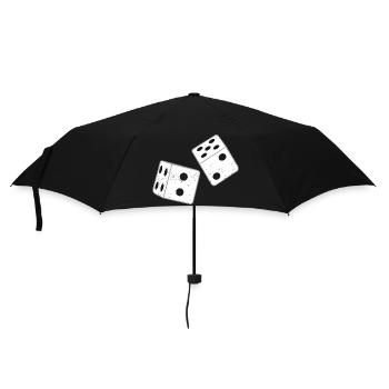 67 - Siebensechzig Zahl 67 Meme Würfelwurf Sechs - Regenschirm (klein) - Schwarz - Vorne