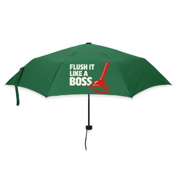 Rinse It Like a Chef | Plumber Humor - Umbrella (small) - bottlegreen - Front