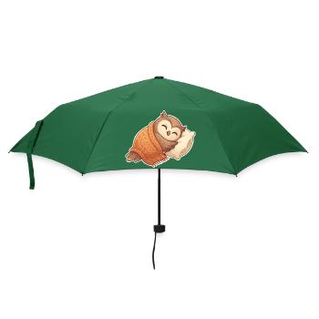 Hibou qui dort - Parapluie standard - vert bouteille - Devant