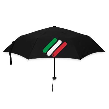 Italian Flag - Stripes - Umbrella (small) - black - Front