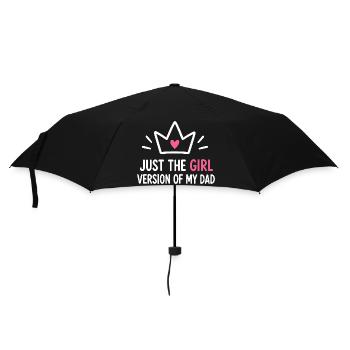 Mädchenversion von Dad Crown Tee - Regenschirm (klein) - Schwarz - Vorne