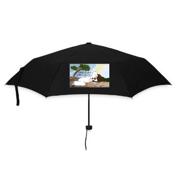 Himmelsleiter haben und sein. - Regenschirm (klein) - Schwarz - Vorne
