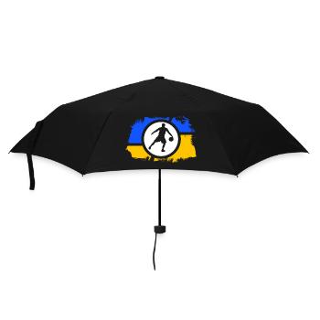 basketball basketballer dunking-king - Umbrella (small) - black - Front