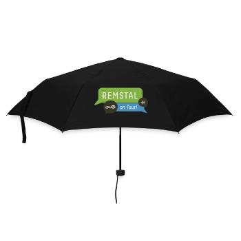 Remstal on Tour - Regenschirm (klein) - Schwarz - Vorne