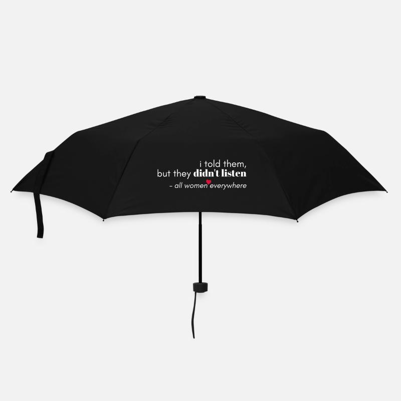 Ils n’écoutent jamais - Parapluie standard - noir