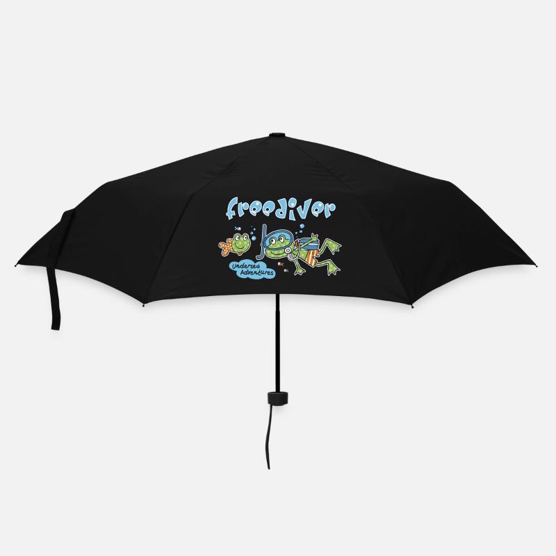 Diving frog - Umbrella (small) - black