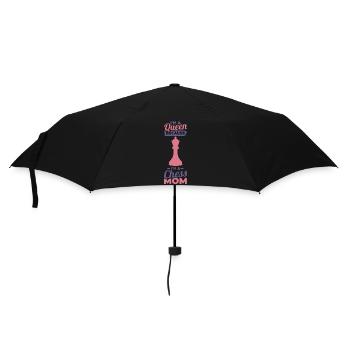 Schach Mutter - Regenschirm (klein) - Schwarz - Vorne