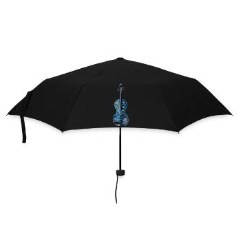 Fisch Violine - Regenschirm (klein) - Schwarz - Vorne