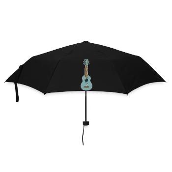 Retro Ukulele - Umbrella (small) - black - Front