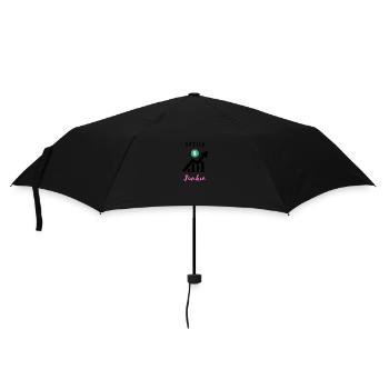 Aktienjunkie 3 - Regenschirm (klein) - Schwarz - Vorne