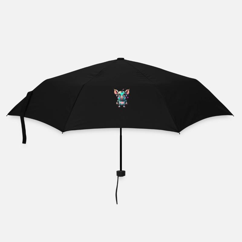 Cochon robot - Parapluie standard - noir