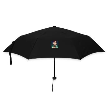 Enfant souriant - Parapluie standard - noir - Devant